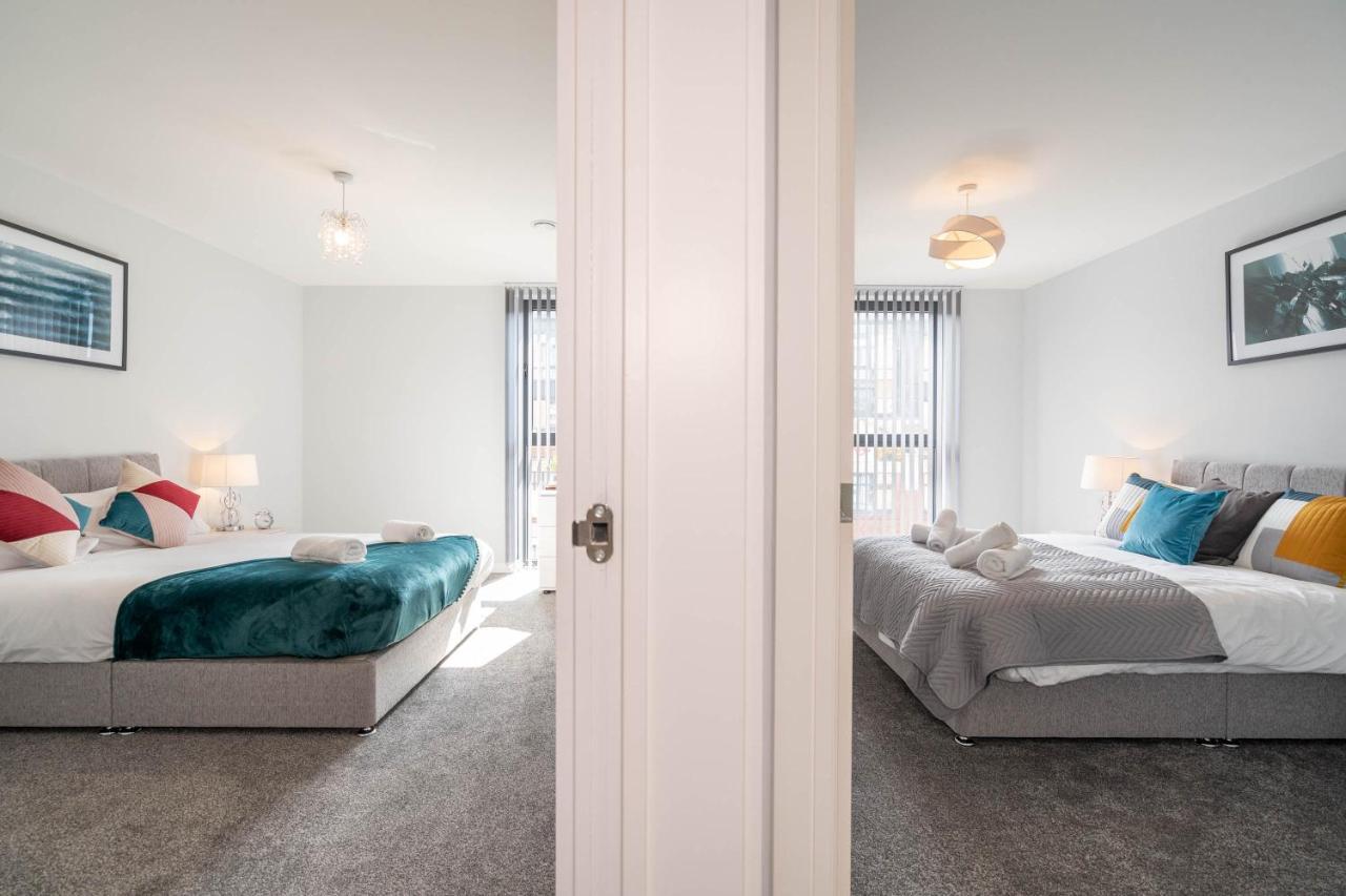 New Build - 2 Bed Snug Modern Apartment - Juliet Balcony - Roof Top Terrace - Digbeth, Birmingham City Centre - Free Netflix & Smart Tv Exteriör bild